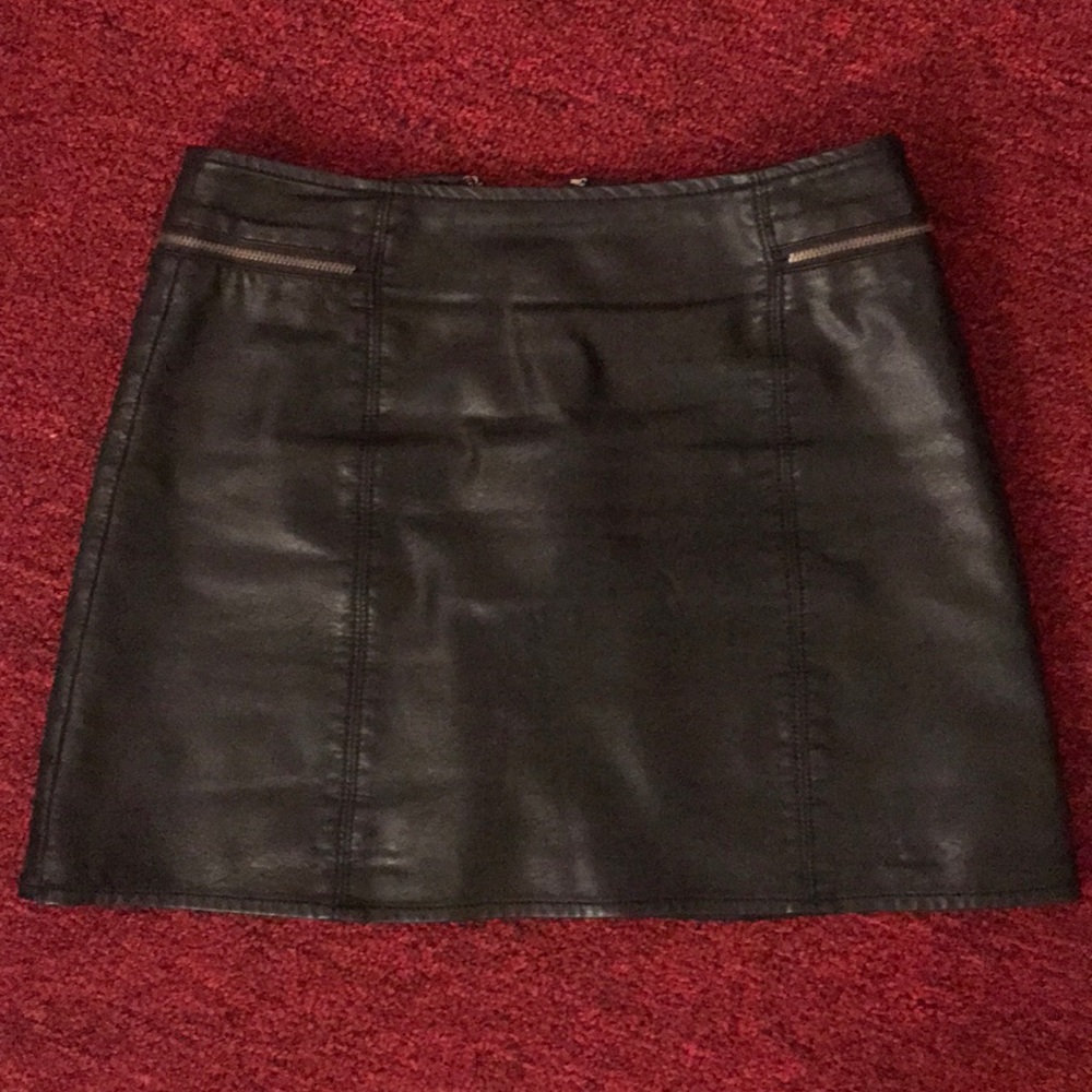 Leather Mini Skirt